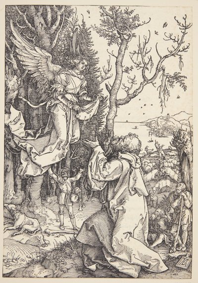 Joachim ve melek by Albrecht Dürer