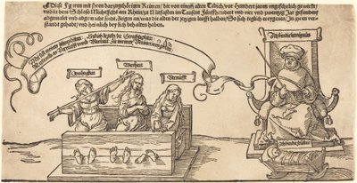 Oturan Hâkim ve Uyuyan Dindarlıkla Hisse Senedinde Adalet, Hakikat ve Akıl by Albrecht Dürer
