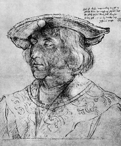 Kaiser Maximilian I, 1518, 1936 by Albrecht Dürer