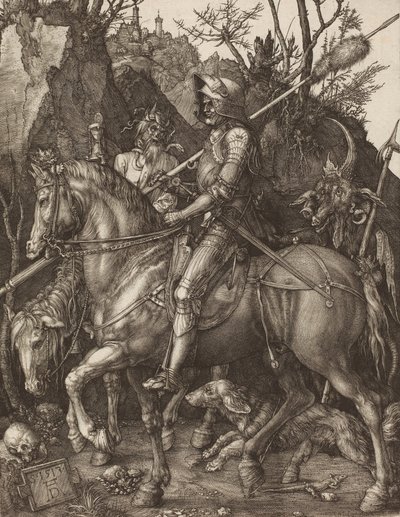 Şövalye, Ölüm ve Şeytan, 1513. by Albrecht Dürer