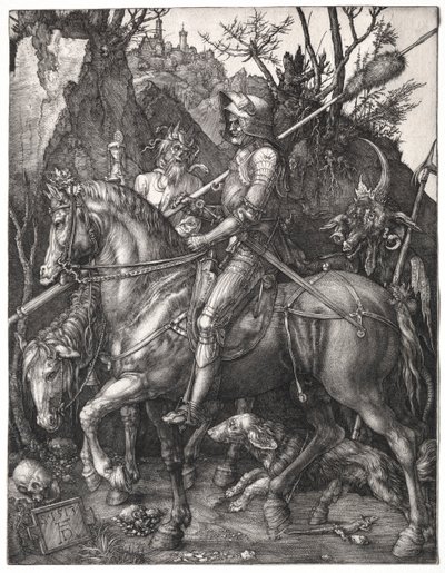 Şövalye, Ölüm ve Şeytan, 1513. by Albrecht Dürer