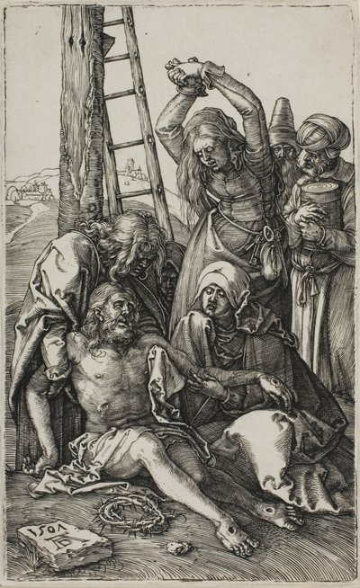 Oyulmuş Tutkudan Mesih'in Ağıtı by Albrecht Dürer