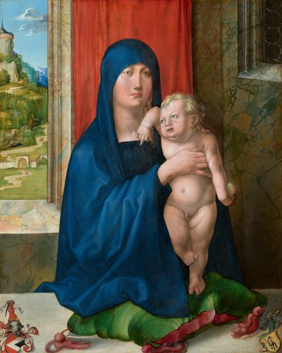 Madonna ve Çocuk [ön yüz] by Albrecht Dürer
