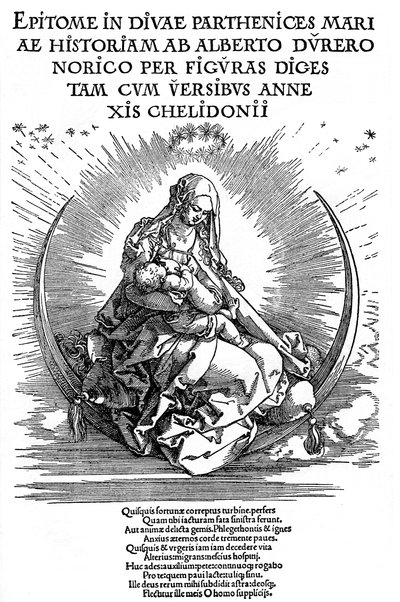 Emziren Anne ve İlahi Varlık olarak Madonna, 1511, 1936 by Albrecht Dürer
