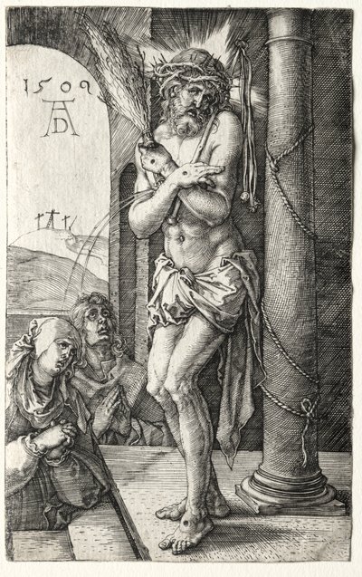 Sütunun Yanındaki Acıların Adamı by Albrecht Dürer