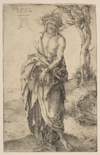Elleri Bağlı Hüzün Adamı, 1512. by Albrecht Dürer