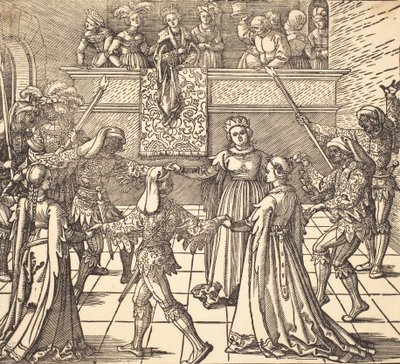 Meşalelerle Maskeli Balo Dansı, c. 1516. by Albrecht Dürer