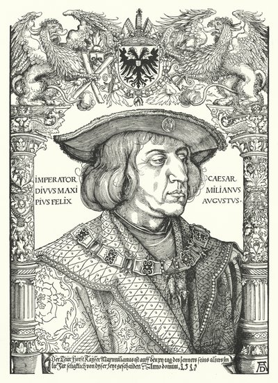 Maximilian I, Holy Roman Emperor  by Albrecht Dürer