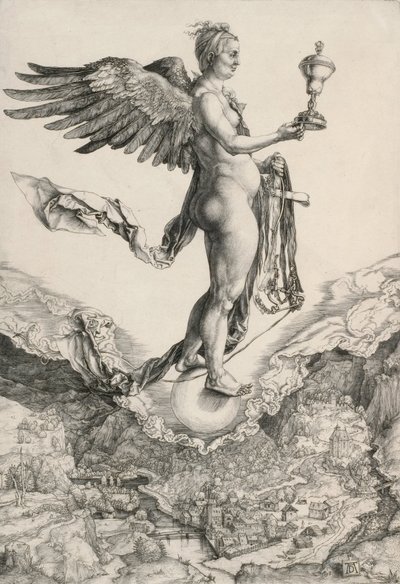 Nemesis (Büyük Servet) by Albrecht Dürer