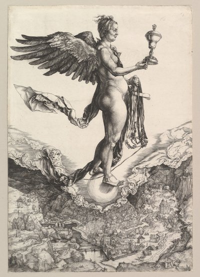 Nemesis Büyük Servet, 1501-2. by Albrecht Dürer
