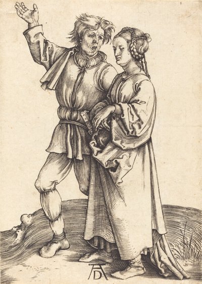 Köylü ve Karısı, c. 14971498. by Albrecht Dürer