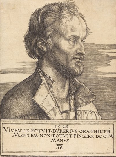 Philip Melanchthon, 1526. by Albrecht Dürer