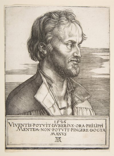 Philip Melanchthon, 1526. by Albrecht Dürer