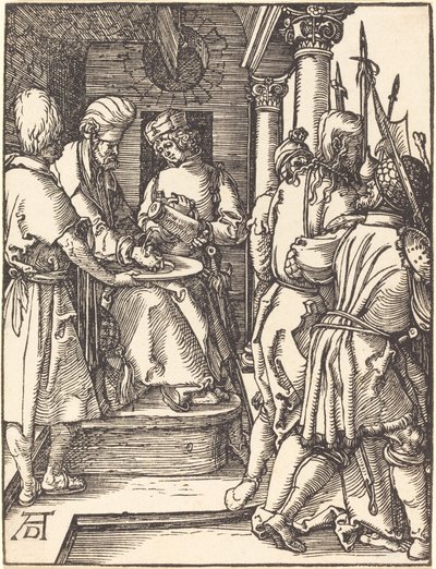 Pilatus Ellerini Yıkamak by Albrecht Dürer