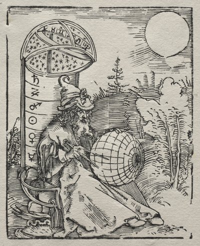 Gök küresi ile Ptolemy, 1504. by Albrecht Dürer