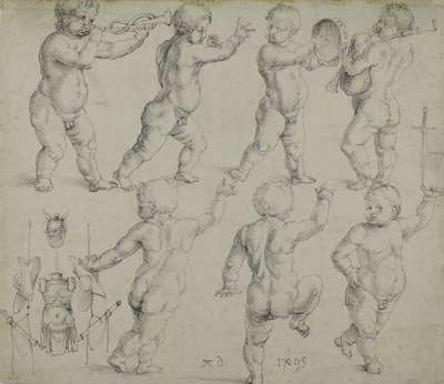 Putti, 1495. by Albrecht Dürer