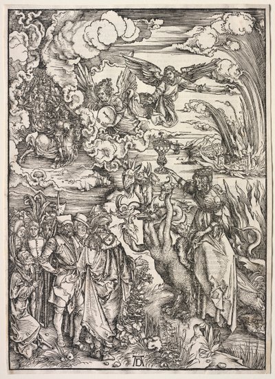 Aziz John'un Vahiy: Babil Kadını, 1511. by Albrecht Dürer