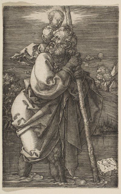 Sola bakan Aziz Christopher, 1521. by Albrecht Dürer