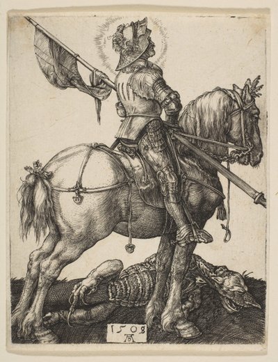 Atlı Aziz George, 1505-8. by Albrecht Dürer