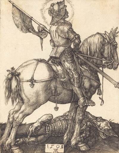 Atlı Aziz George, 1508. by Albrecht Dürer