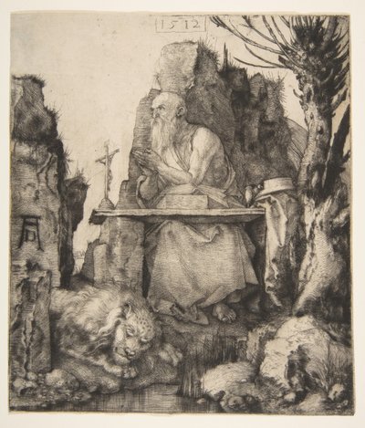 Pollard Willow tarafından Aziz Jerome, 1512. by Albrecht Dürer