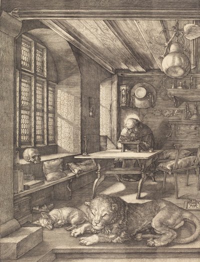 Aziz Jerome Çalışmasında, 1514. by Albrecht Dürer