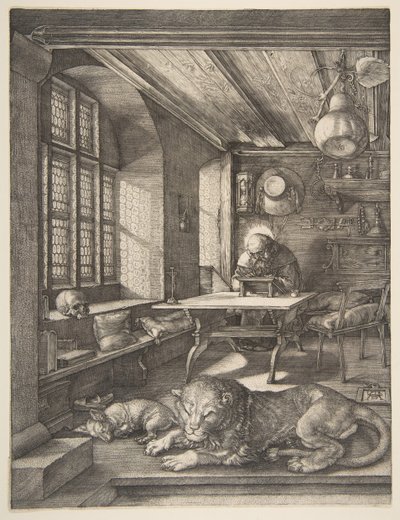 Aziz Jerome Çalışmasında, 1514. by Albrecht Dürer