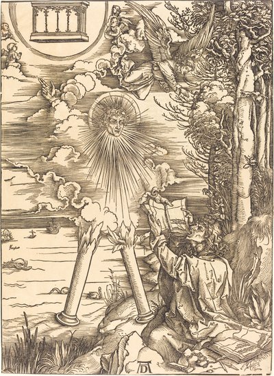 Aziz John Kitabı Yutuyor by Albrecht Dürer