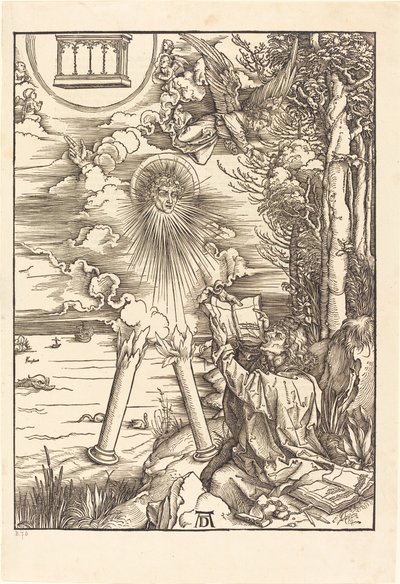 Aziz John Kitabı Yutuyor by Albrecht Dürer