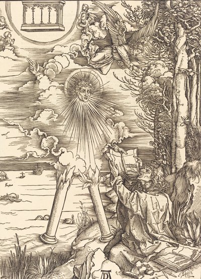 Aziz John Kitabı Yutuyor, 1498. by Albrecht Dürer