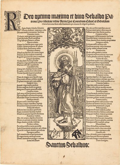 Bir Sütun Üzerinde Duran Aziz Sebaldus by Albrecht Dürer