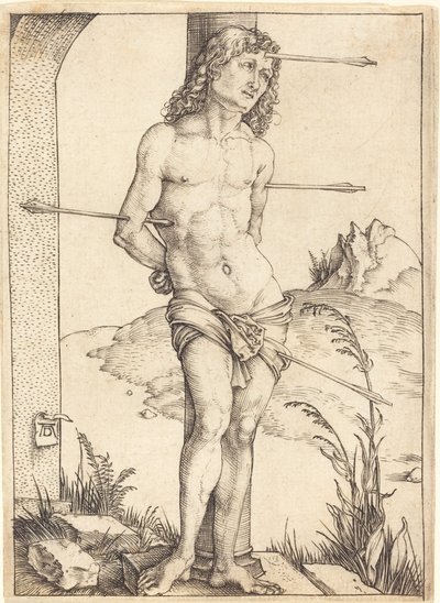 Aziz Sebastian Sütuna Bağlı by Albrecht Dürer