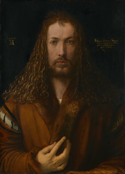 Kürk Etekli Otoportre, 1500. by Albrecht Dürer