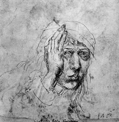 Bandajlı Otoportre, 1492, 1936 by Albrecht Dürer