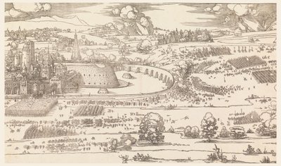 Bir Şehrin Kuşatması (Bölüm 1) by Albrecht Dürer