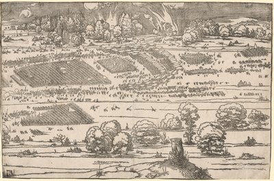 Kale Kuşatması: Sol Kısım by Albrecht Dürer