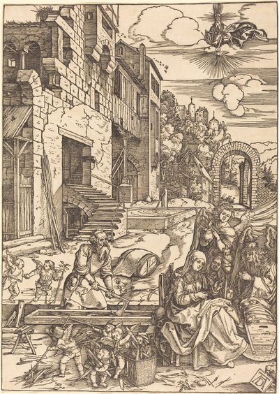 Mısır'da Kutsal Ailenin Sojourns by Albrecht Dürer