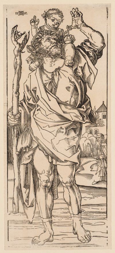 Aziz Christopher Dereyi Geçerken by Albrecht Dürer