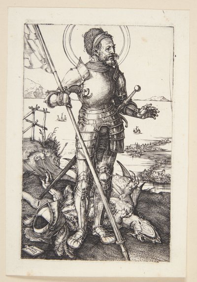 St.Georg yürüyerek by Albrecht Dürer