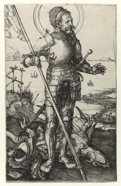 Aziz George ayakta, 1502 by Albrecht Dürer