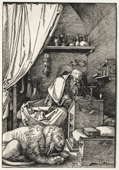 Aziz Jerome Hücresinde, 1511. by Albrecht Dürer