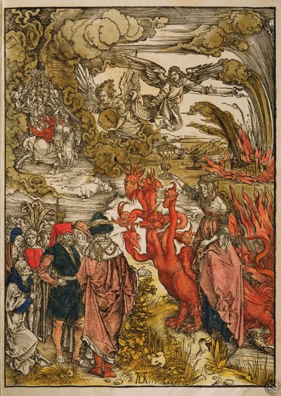 Çölde Aziz John, 1498 (renkli gravür) by Albrecht Dürer