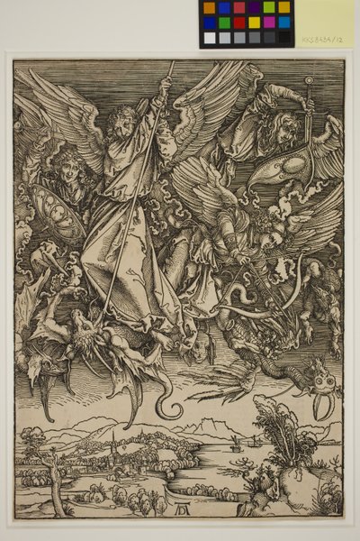 Aziz Michael Ejderhayla Savaşıyor by Albrecht Dürer