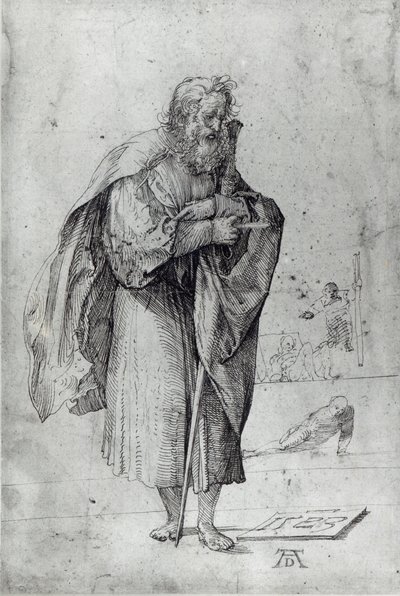 St. Paul, 1523 (kağıt üzerine kalem ve mürekkep) by Albrecht Dürer