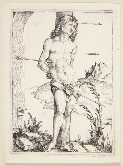Aziz Sebastian sütunda by Albrecht Dürer
