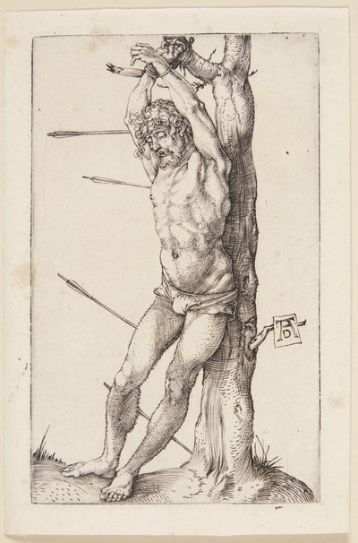 Aziz Sebastian ağaçta by Albrecht Dürer