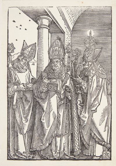 St. Nicholas, Ulrich ve Erasmus by Albrecht Dürer