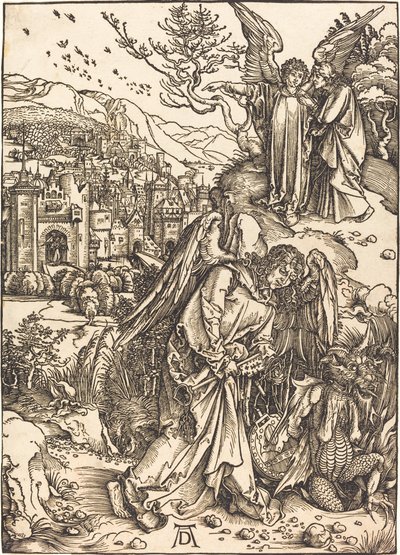 Dipsiz Kuyunun Anahtarı Olan Melek by Albrecht Dürer