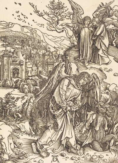 Dipsiz Kuyunun Anahtarı Olan Melek, 1498. by Albrecht Dürer