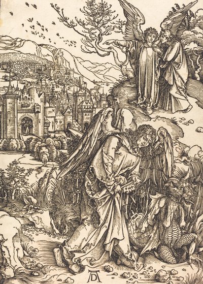 Dipsiz Kuyunun Anahtarı Olan Melek, muhtemelen c. 14961498. by Albrecht Dürer